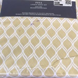 Color mate Full-size 4 piece Sheet Set